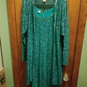 A real beaded cocktail dress with matching jacket